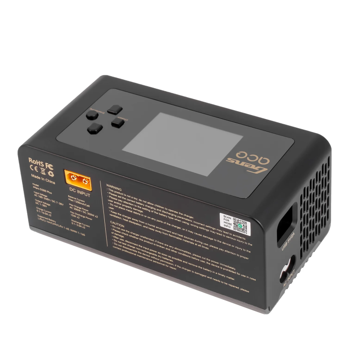 GEA300WPLUS-EW Chargeur iMars Gens Ace D300 PLUS deux sorties noir Gens ace RSRC