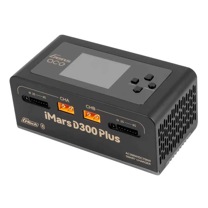 GEA300WPLUS-EW Chargeur iMars Gens Ace D300 PLUS deux sorties noir Gens ace RSRC