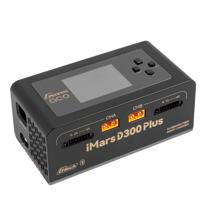 GEA300WPLUS-EW Chargeur iMars Gens Ace D300 PLUS deux sorties noir Gens ace RSRC