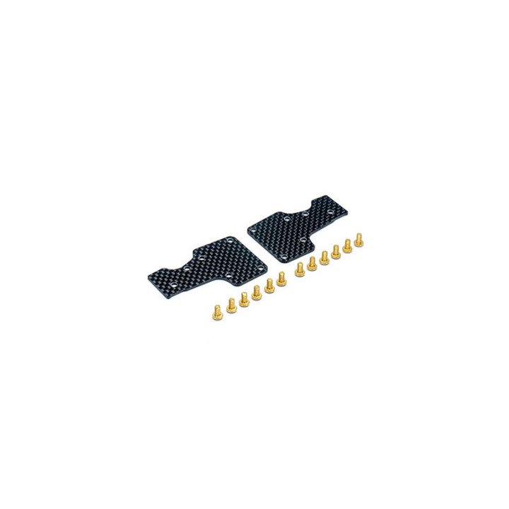 KOS04381-11 copy of Koswork 1.5mm Carbon Fiber front arms stiffeners Inferno MP11 Koswork RSRC