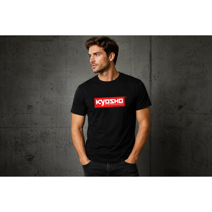 88245 Kyosho Black T-shirt 2026 black & blue logo Kyosho RSRC