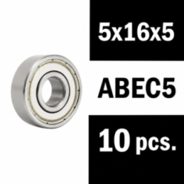 XTR-0441 Roulements 5x16x5ZZ XTR "Zero Friction" (10) ABEC5 XTR RSRC