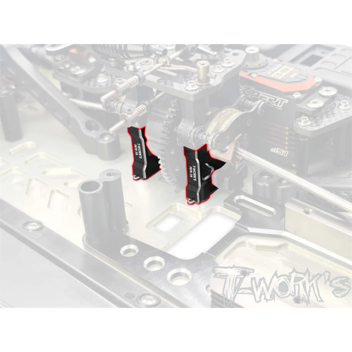TO-295-MP11 Paliers de différentiel central aluminium MP11 Tworkz (2) Kyosho RSRC
