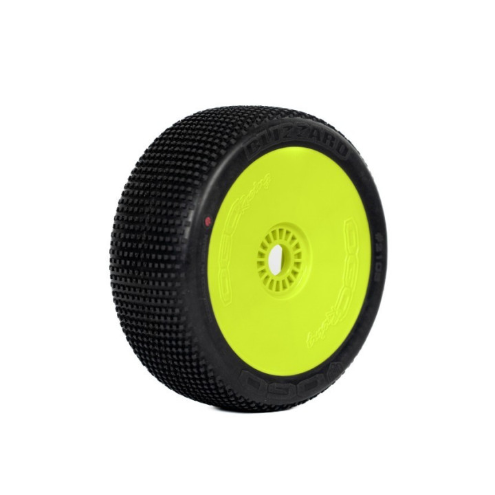 H2910 copy of OGO Dana tires with inserts and yellow wheels (2) OGO Racing RSRC