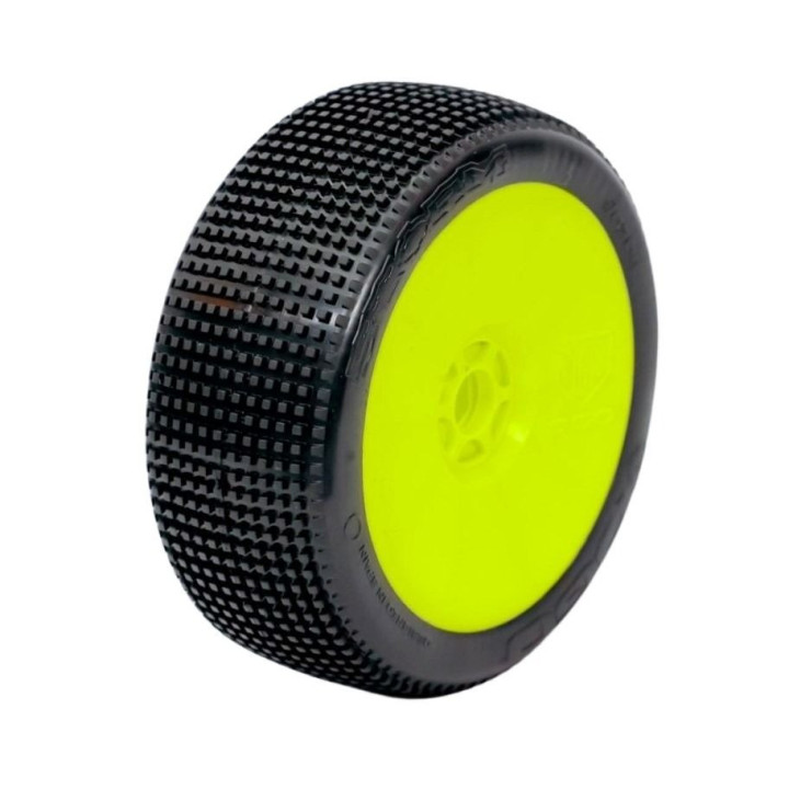 H2108 Pneus OGO Storm avec inserts et jantes jaunes (2) OGO Racing RSRC