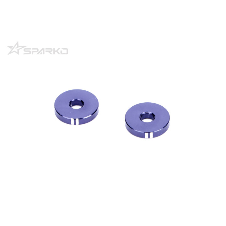 F84075 Sparko F8 7075 Aluminum Shock Ball Stud Shim 2mm (2) SE Sparko RSRC