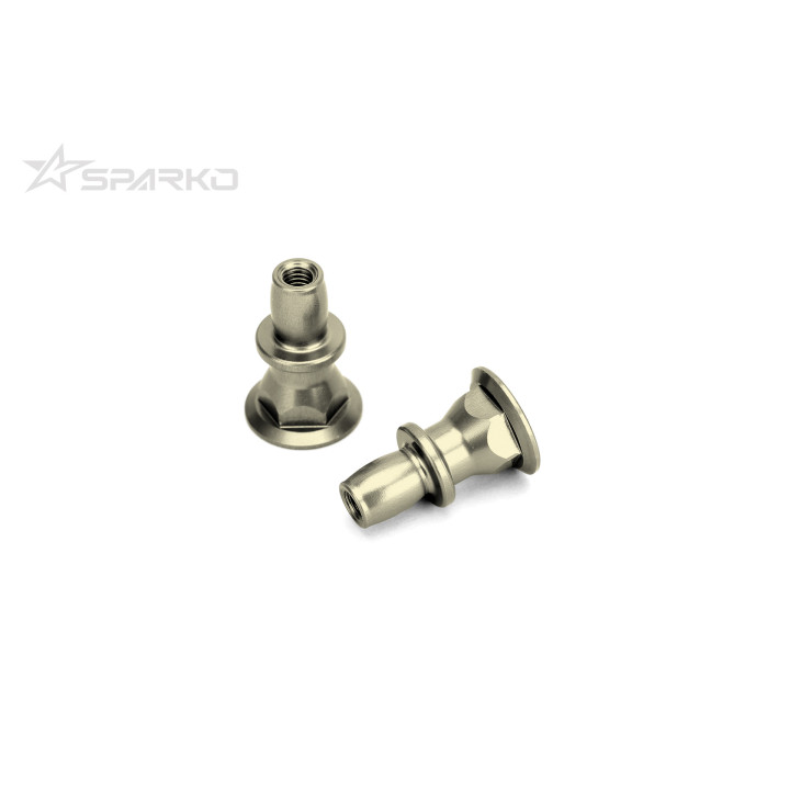 F84072 Sparko F8 7075 Aluminum Shock Ball Stud 0 Offset for Front/Rear (2) Sparko RSRC