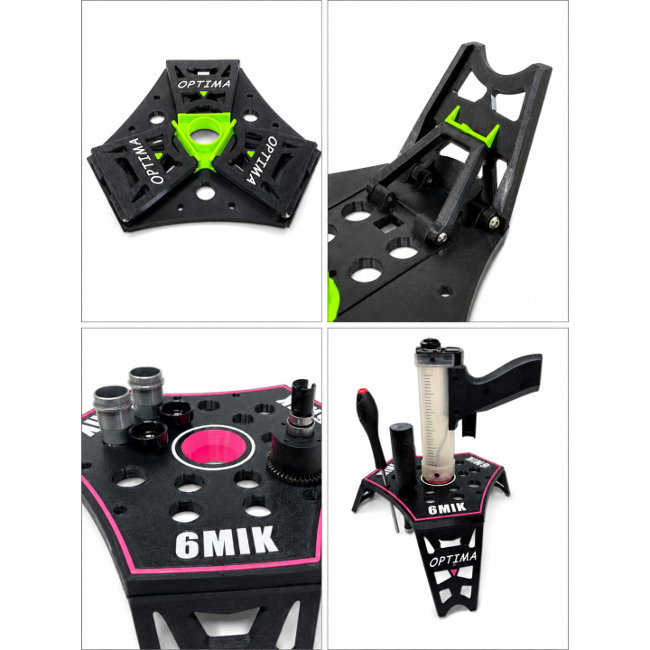 PO43 Optima multifonctions car stand (white, green, pink, red or blue) Optima RSRC
