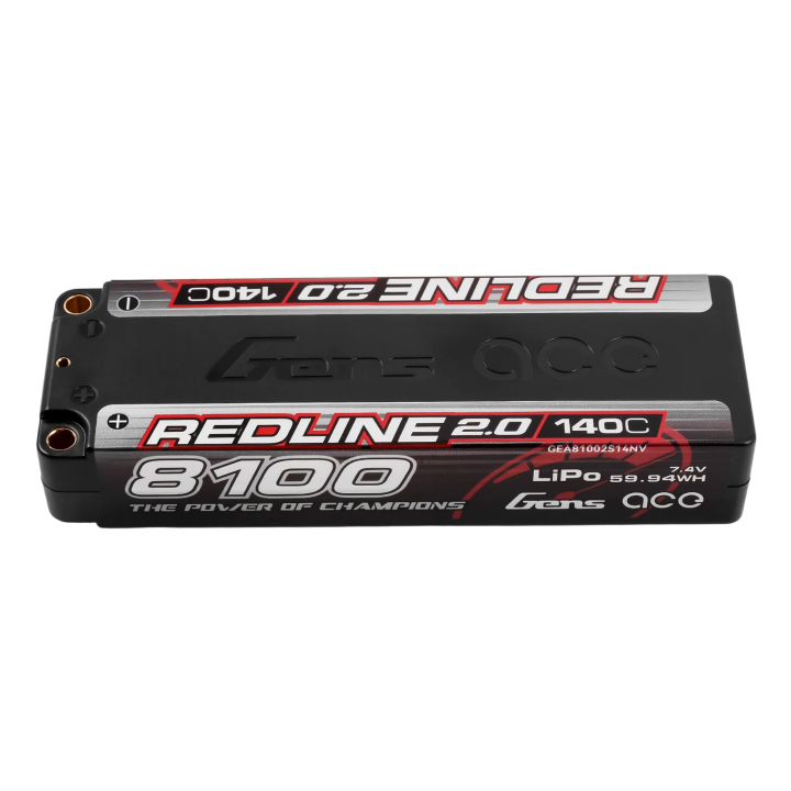 GEA85002S14D5 copy of LiPo 2S Gens Ace Redline 2.0 Battery HV 7.6V 8500mAh 140C (5mm) Gens ace RSRC