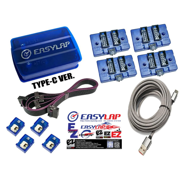 EL-EZL02 EasyLap USB Digital Timing System 2 transpondeurs / Pack MiniZ RWD RSRC