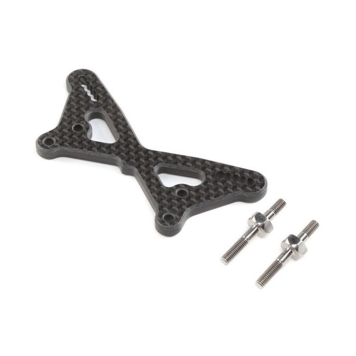 TLR334054 Carbon Front Tower w/Ti Standoffs: 22 5.0 TLR334054 Team Losi Racing RSRC