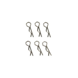 XTR-0023 BODY CLIP 1/8 CHROME (6) XTR RSRC