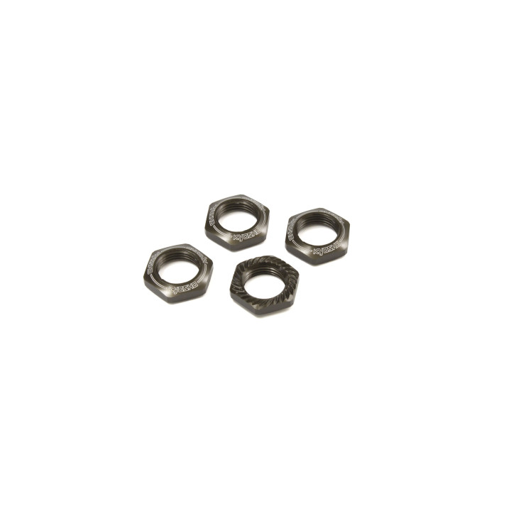 IFW472GM ECROUS DE ROUES CANNELES 1:8 (4) - GUN METAL-MP10 IFW472GM Kyosho RSRC