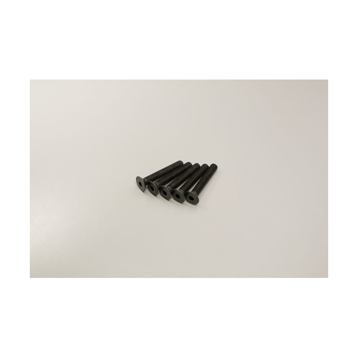 1-S34025H HEX FLAT-HEAD SCREWS 4X25MM (5) 1-S34025H Kyosho RSRC
