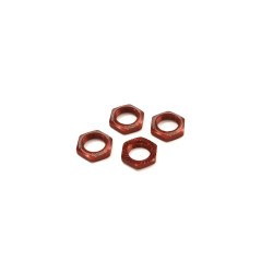 IFW472R SERRATED 1:8 WHEEL NUTS (4) - RED IFW472R Kyosho RSRC