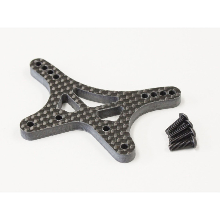 LAW58 SUPPORT AMORTISSEUR AVANT ZX6-ZX7 CARBONE/5.0 LAW58 Kyosho RSRC