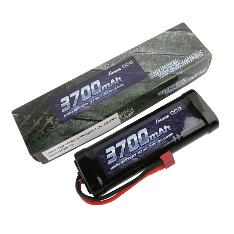 GE2-3700-1D Gens ace Battery NiMh 7.2V-3700Mah (Deans) 135x48x25mm 365g GE2-3700-1D Gens ace RSRC