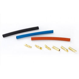HW86070010 Connecteurs PK 4mm avec gaines(3 paires) HW86070010 Hobbywing RSRC