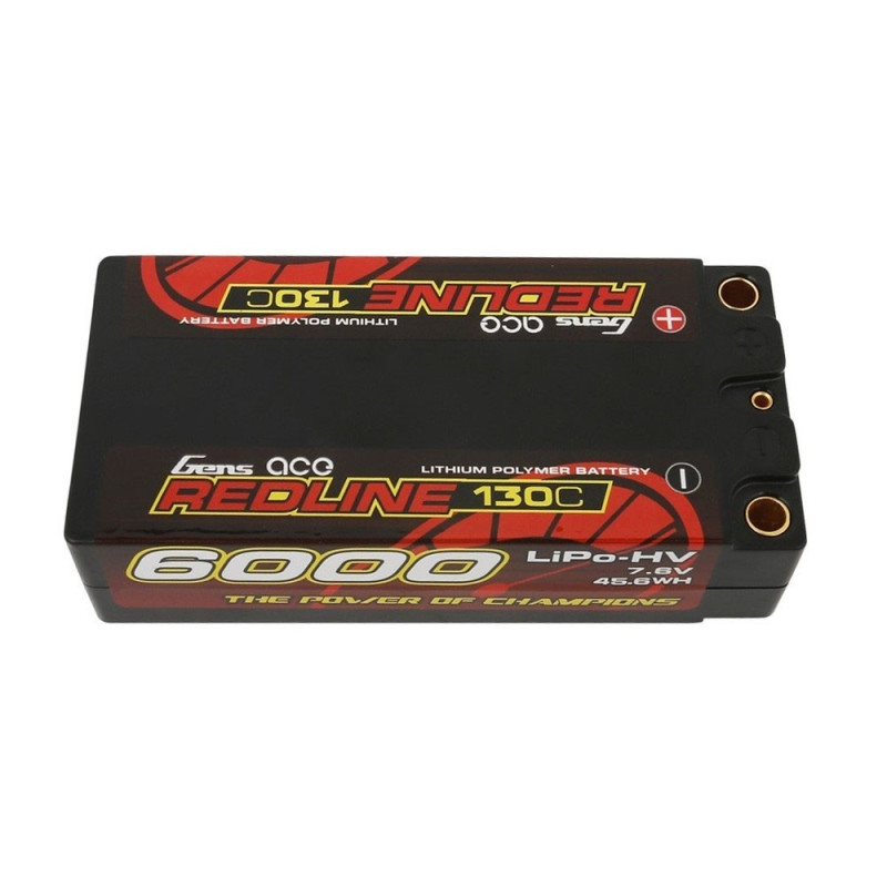 Batterie Shorty Gens Ace LiPo 2S HV 7.6V-130C-6000 GE4RL-6000H-2T5S