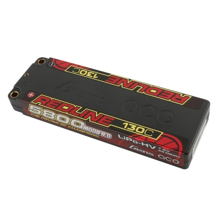 GE4RL-5800H-2T5 Batterie LiPo 2S HV 7.6V-130C-5800 GE4RL-5800H-2T5 Gens ace RSRC