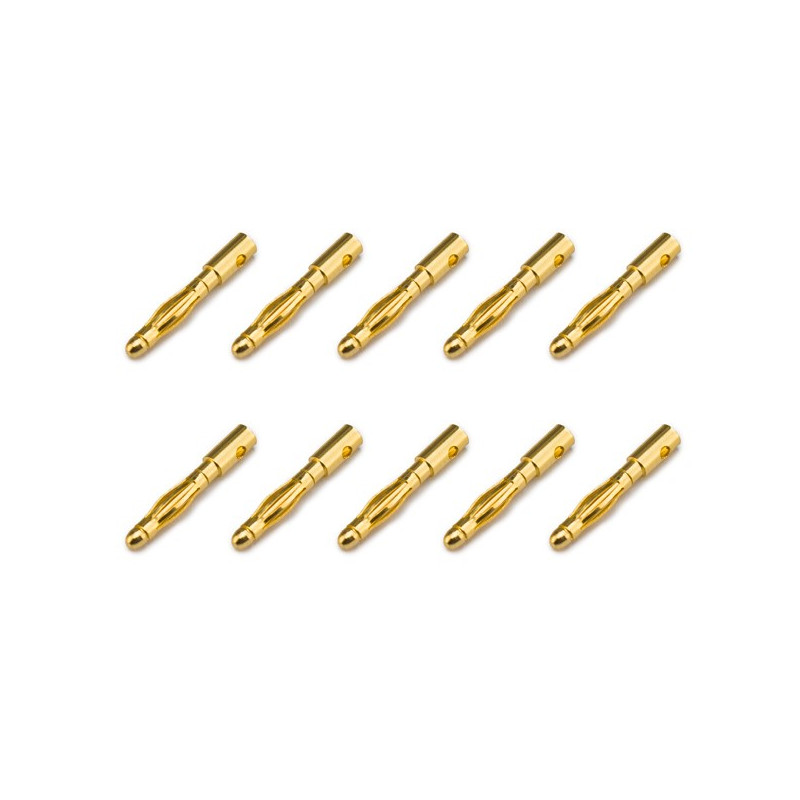 KN-130305-10M Gold plated Connector PK 2mm male (10 pieces) KN-130305-10M Konect RSRC