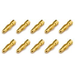 KN-130306-10M Gold plated Connector PK 3mm male (10 pieces) KN-130306-10M Konect RSRC