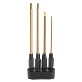 15100 Lot de 4 embouts pour tournevis électrique (1.5, 2.0, 2.5, 3.0 mm) RSRC RSRC