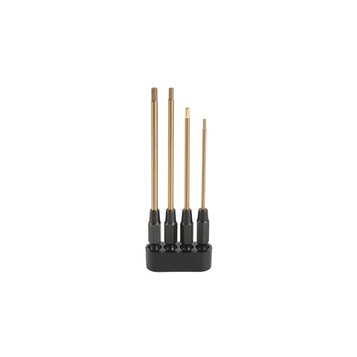 15100 Lot de 4 embouts pour tournevis électrique (1.5, 2.0, 2.5, 3.0 mm) RSRC RSRC