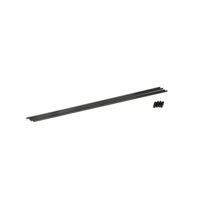 1708 ANTENNA TUBES FOR RX - LUMIN BLACK COL : PK OF 4 1708 Kyosho RSRC