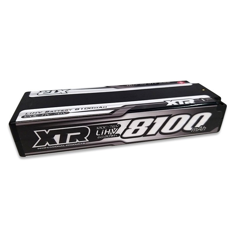 XTR-0254 Batterie XTR lipo 8100mAh HV 2S 7,6V stick 120C XTR RSRC