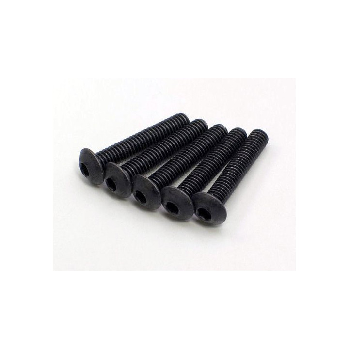 1-S14022H Button Head Screws (Hex/M4x22/5pcs) Kyosho RSRC