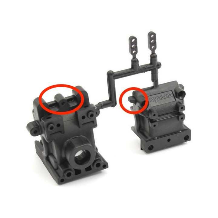 IF408D Cellule avant/arrière renforcée MP9/MP10 IF408D Kyosho RSRC