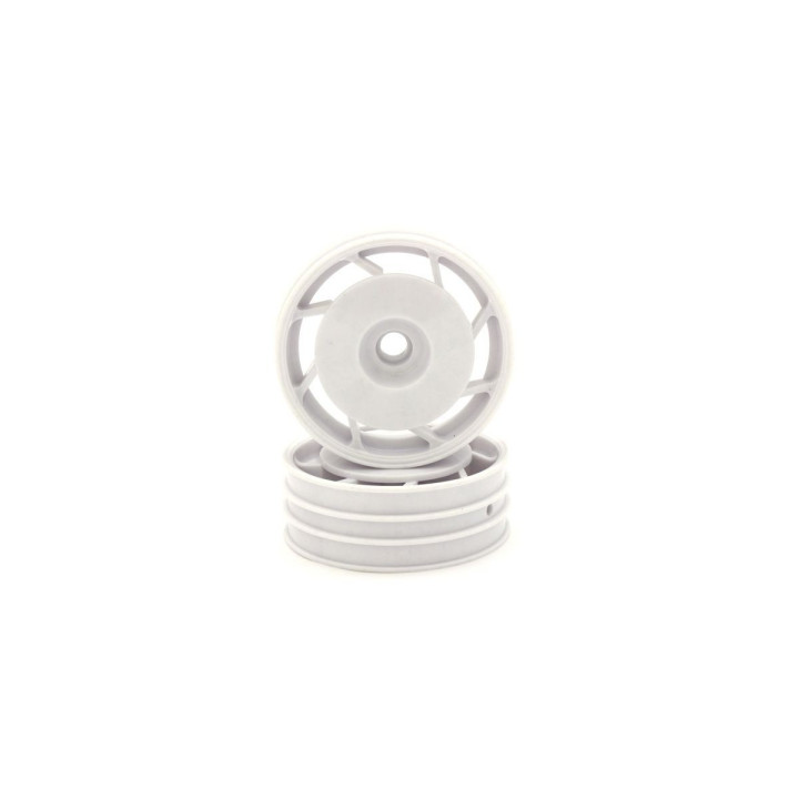 UTH001WT JANTES AVANT 8D 50MM ULTIMA BLANCHES (2) Kyosho RSRC