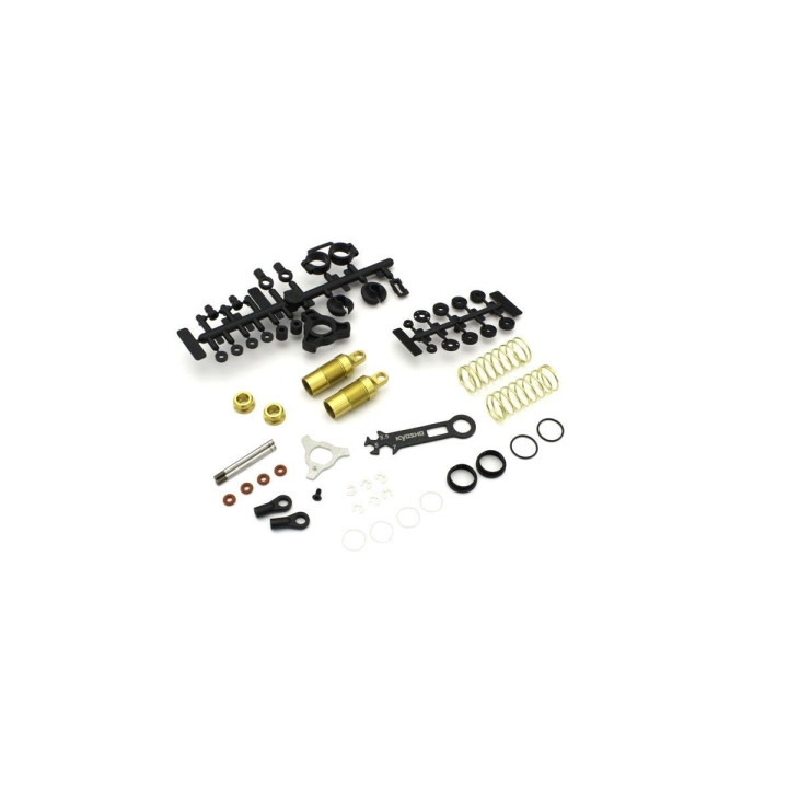 OTW128 Front Shock set (2) Turbo Optima - Gold Kyosho RSRC
