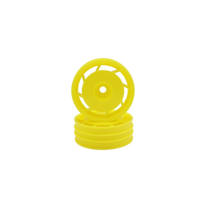 UTH001Y JANTES AVANT 8 TROUS 50MM. (2) ULTIMA - JAUNES Kyosho RSRC