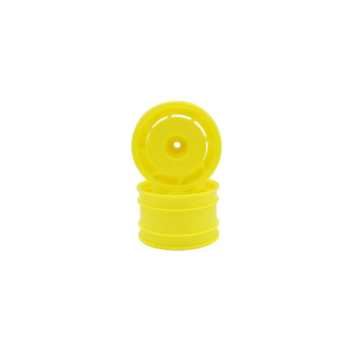 UTH002Y JANTES ARRIERE 8D 50MM ULTIMA JAUNES (2) Kyosho RSRC