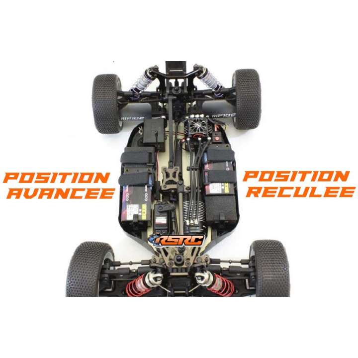 Mousses de calage pour batteries shorty (2) Kyosho IFW501 - ...