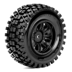 Short Course 1:10 tyre RHYTHM on Black rims 12mm(2) Roapex R