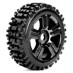 Roapex Buggy 1:8 tyre RHYTHM on Black wheels 17mm (2) Roapex