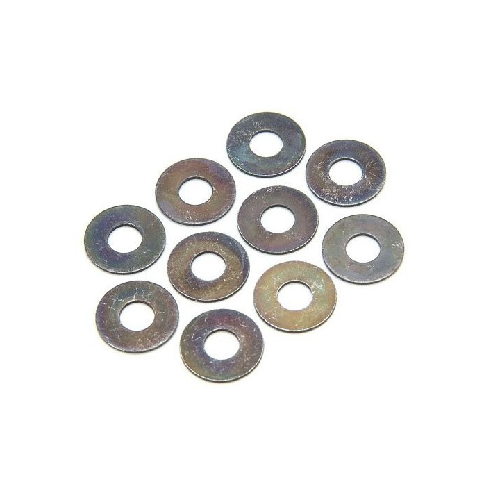 WASHERS 4X10X0.5MM (10) 1-W401005 Shims for hinge pins, Kyosho MP9
