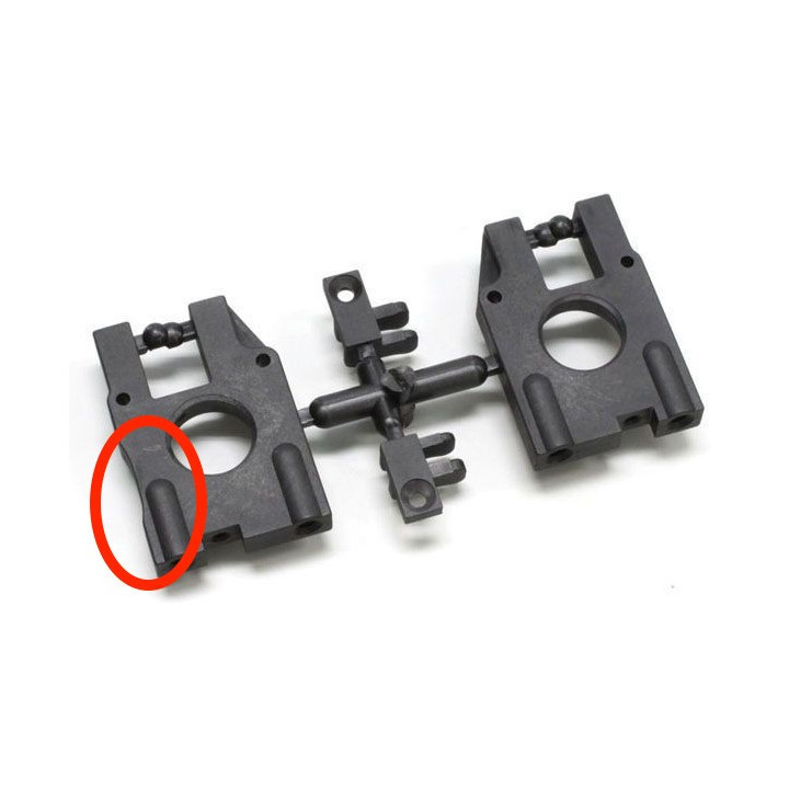 PALIER CENTRAL MP10 TKI2 IF405B Kyosho, support différentiel