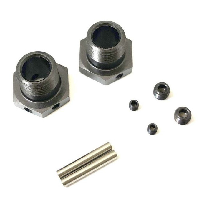 Hexagones de roues Inferno étroits MP10 TKI2 Gun Metal (2) K