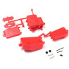 Red Receiver and Battery Box Kyosho Inferno MP9-MP10 IFF001KRB