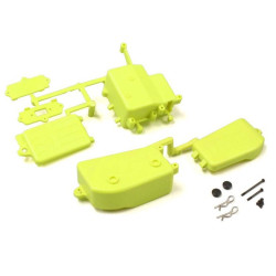 Boitier Récepteur & batterie Jaune fluo Kyosho Inferno MP9-MP10 IFF001KYB