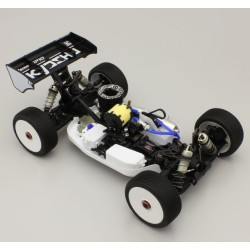 White Receiver and Battery Box Kyosho Inferno MP9-MP10 IFF001WB mounted on car