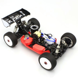 Red Side Guards Kyosho Inferno MP10 IFF005KR mounted on car