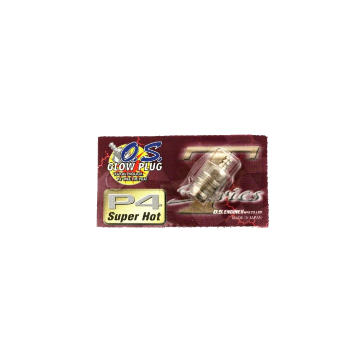 OS P4 Glow plug Super hot packaging