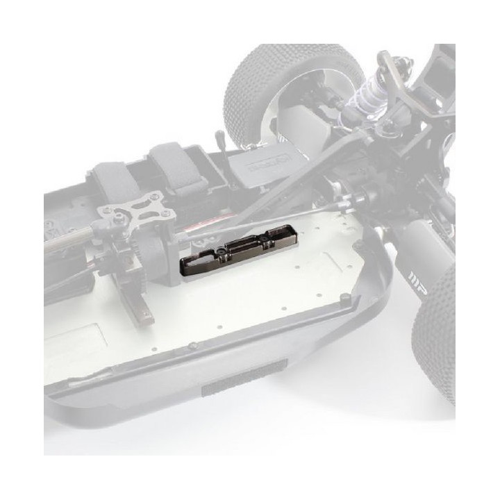Aluminium rear chassis brace for Kyosho Inferno MP10e IFW504 mounted details
