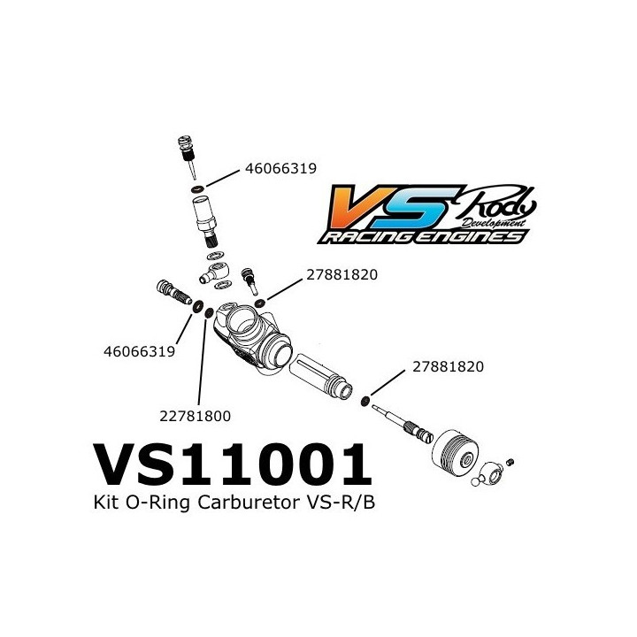 Kit de joints pour carburateur VS-R/B VS Racing Engines Rody