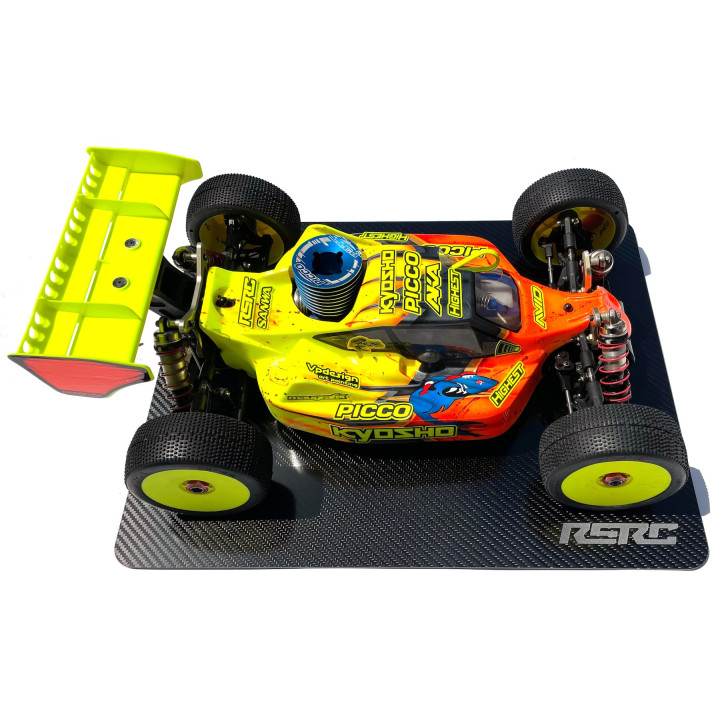 Planche de réglages carbone RSRC pour buggys 1/8 et 1/10